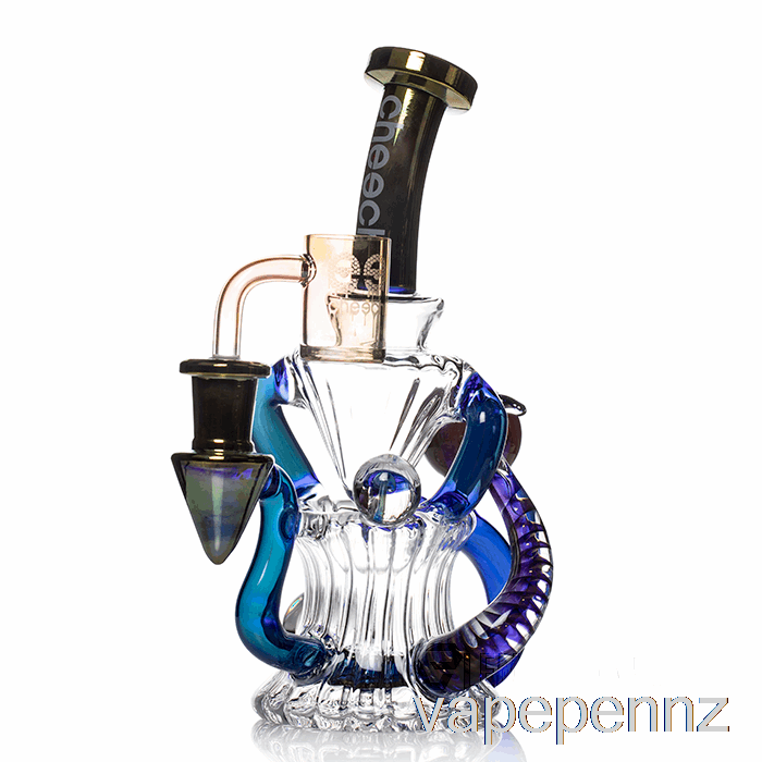 Cheech Glass Huncho Dab Rig Blue VAPE NZ